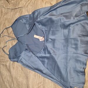 NWT! Victoria's Secret 💙 Low-Back Slip Dress L $70 Retail